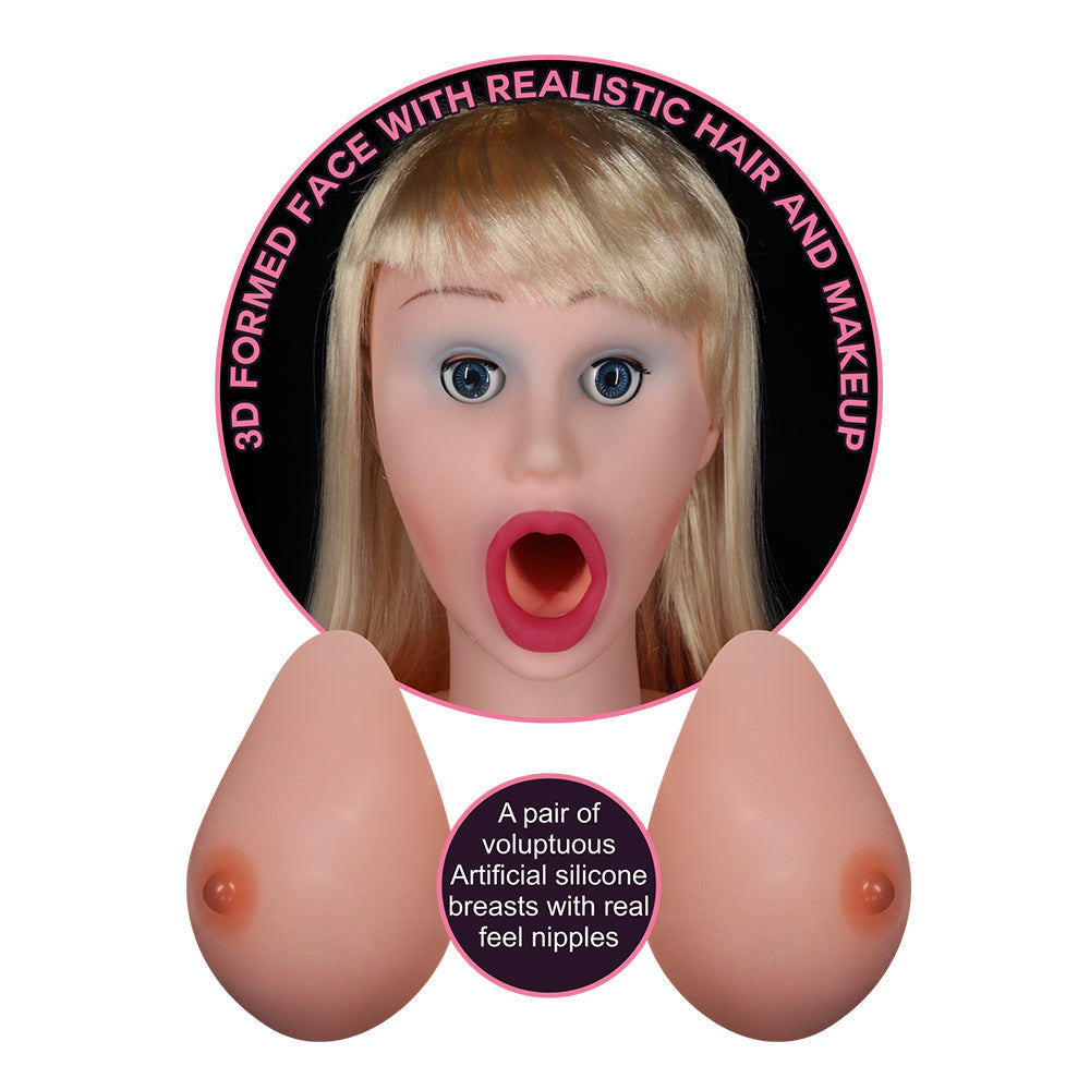 Inflatable Sex Doll With 3D face, Realistic Openings & Breasts Victoria