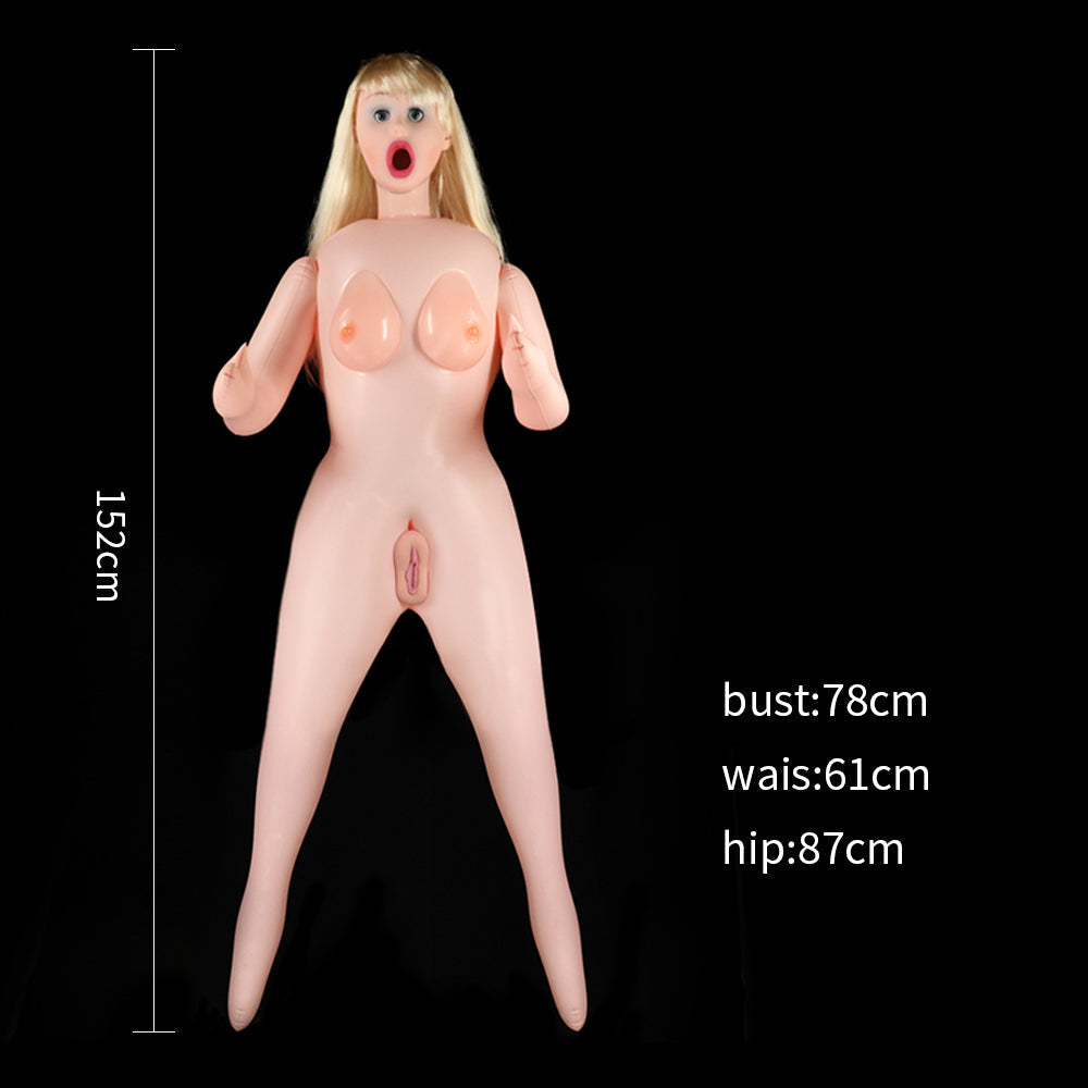 Inflatable Sex Doll With 3D face, Realistic Openings & Breasts Victoria