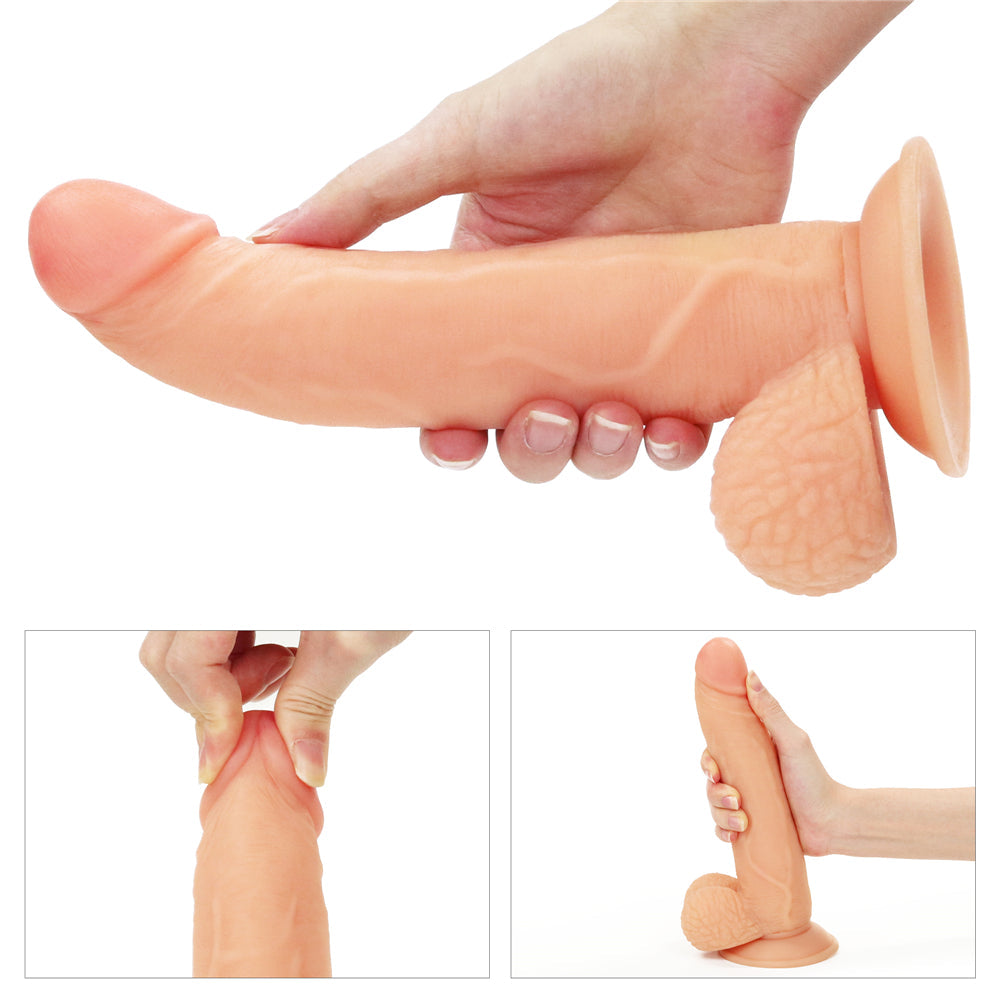 Ingen 8.5" Adjustable Strap-On Vibrating Realistic Dildo