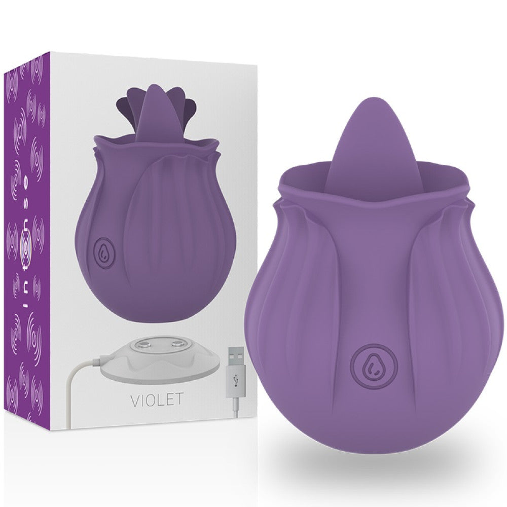 Intense Violet Rechargeable Silicone Clitoris Stimulator