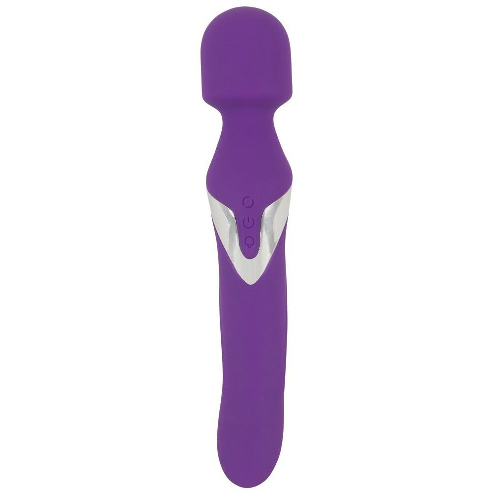 Javida Double Vibrator with Rotating Pearls and Wand Massager