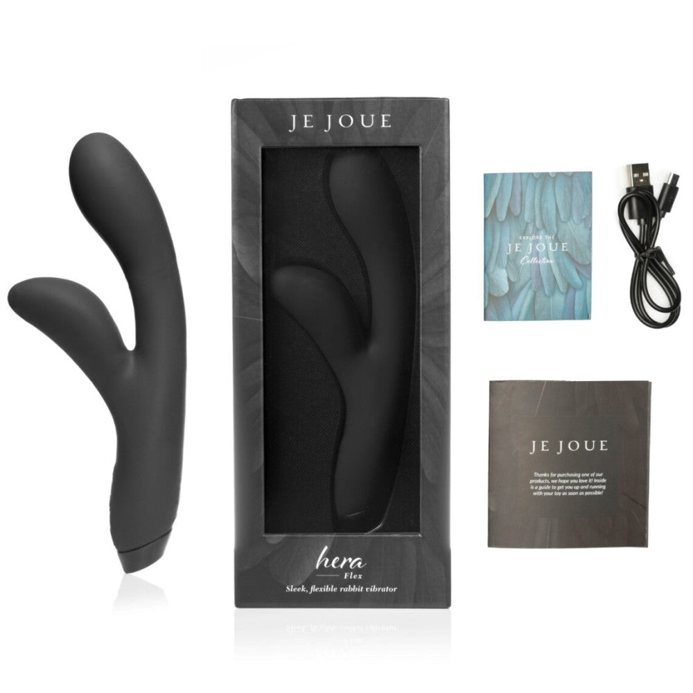 Je Joue Hera Luxury Silicone Rabbit Vibrator Black