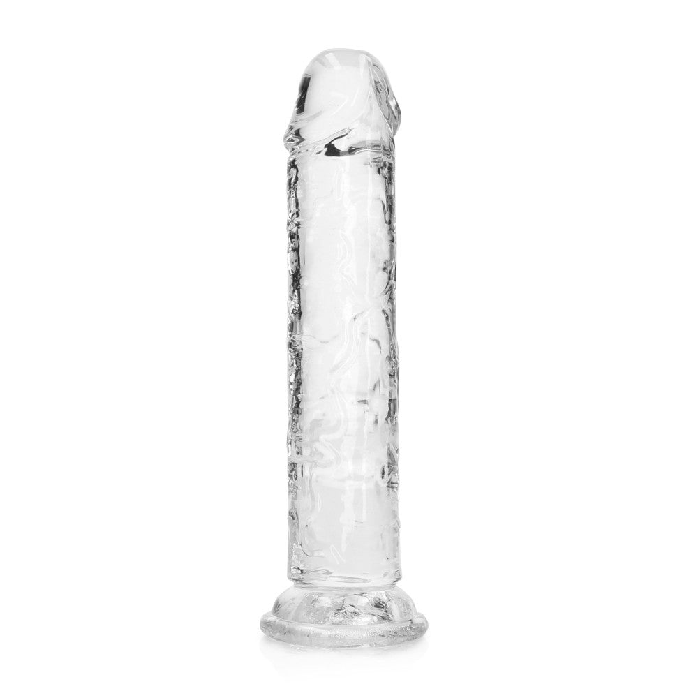 Jelly Dildo Real Rock Crystal Clear 7" transparent