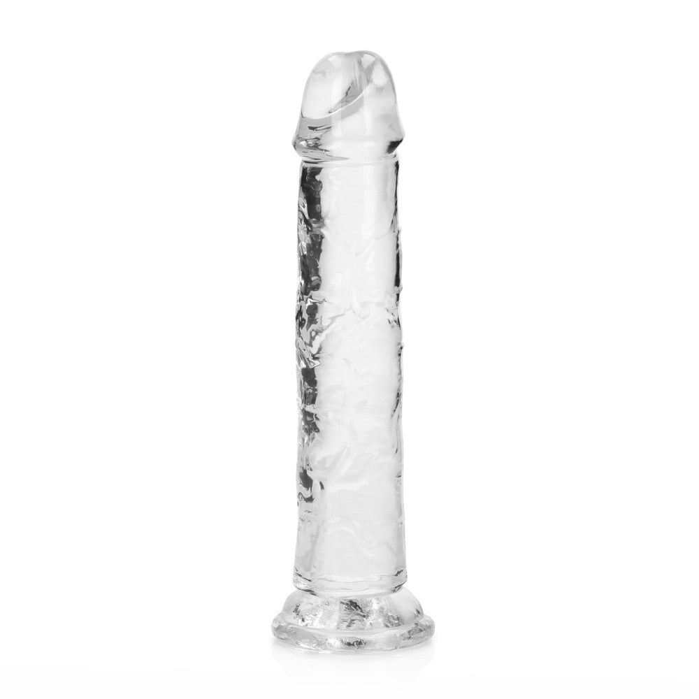 Jelly Dildo Real Rock Crystal Clear 7" transparent