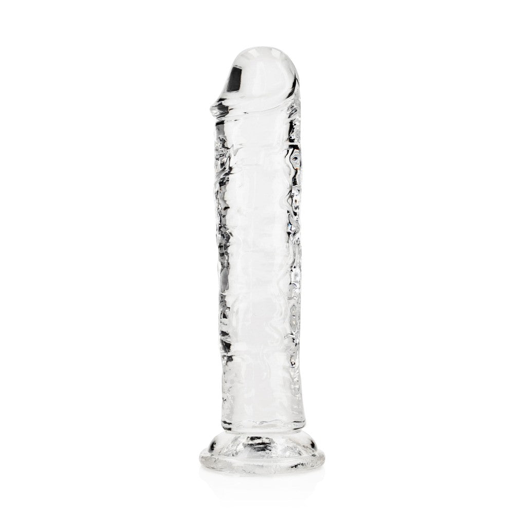 Jelly Dildo Real Rock Crystal Clear 7" transparent