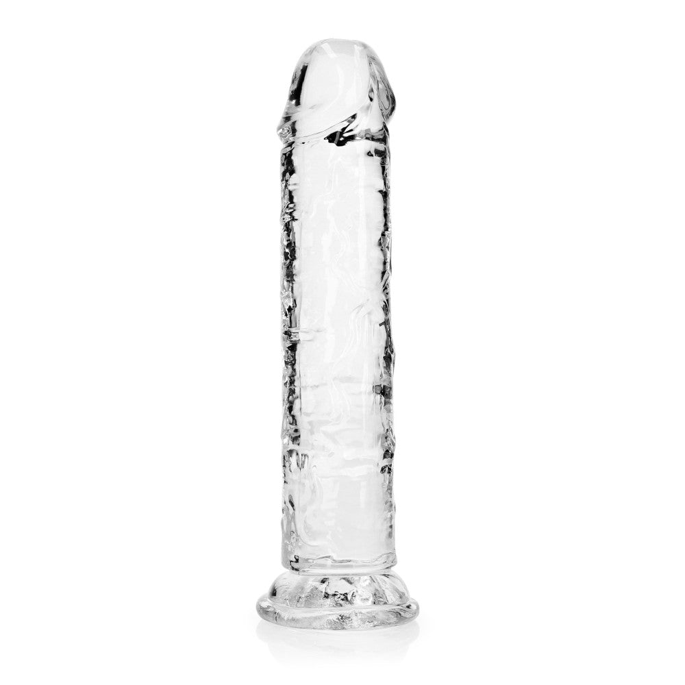 Jelly Dildo Real Rock Crystal Clear 8" transparent