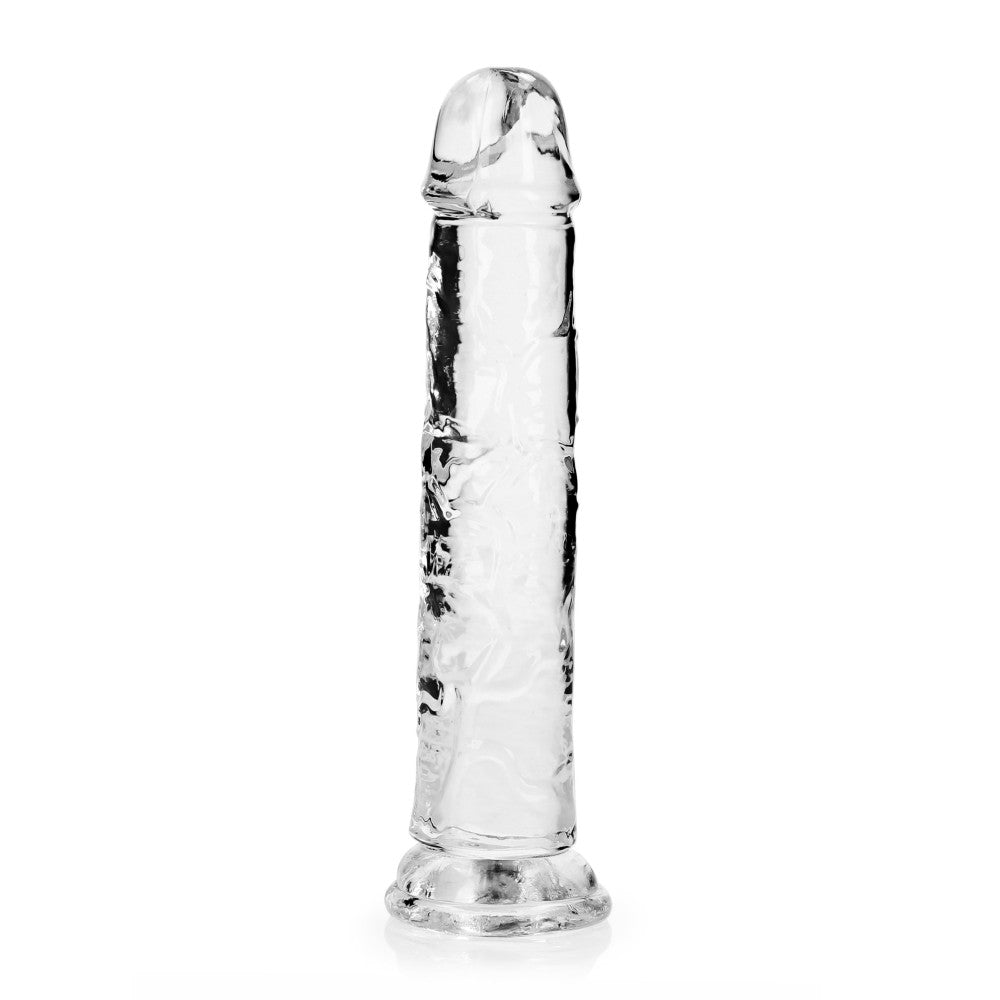 Jelly Dildo Real Rock Crystal Clear 8" transparent