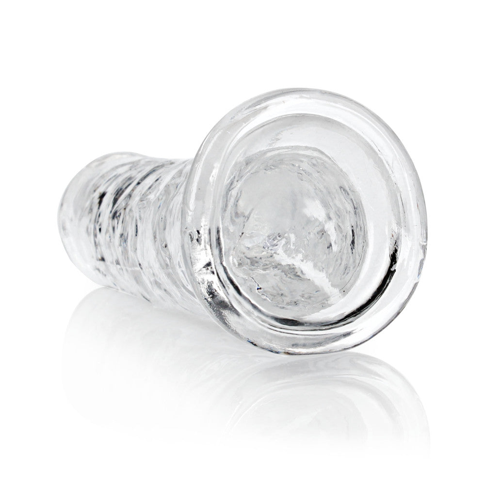 Jelly Dildo Real Rock Crystal Clear 8" transparent