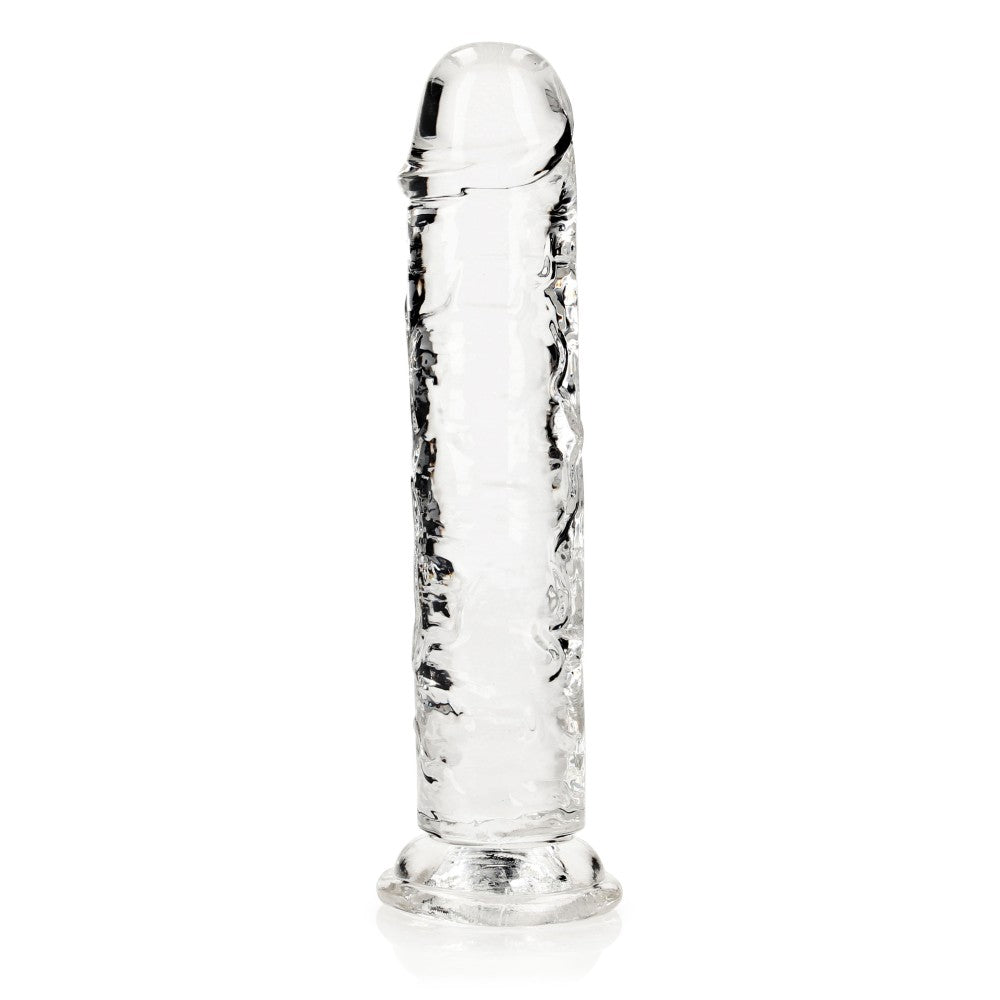 Jelly Dildo Real Rock Crystal Clear 8" transparent