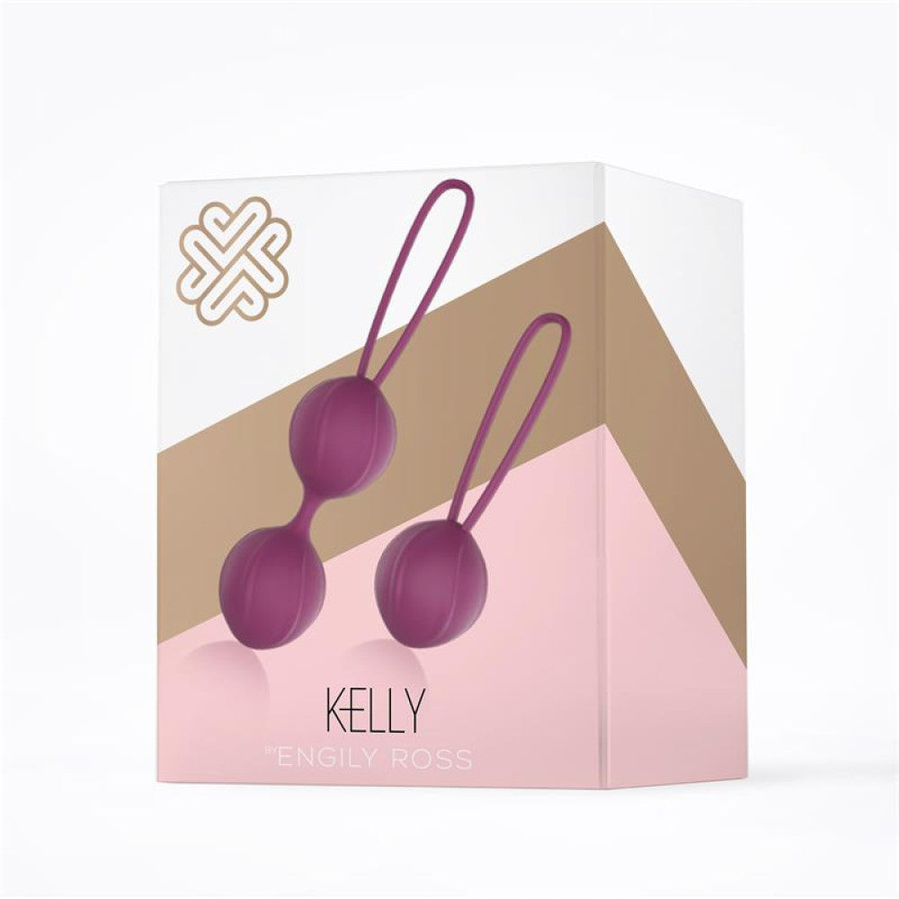 Kelly Set of Silicone Vaginal Balls Violet