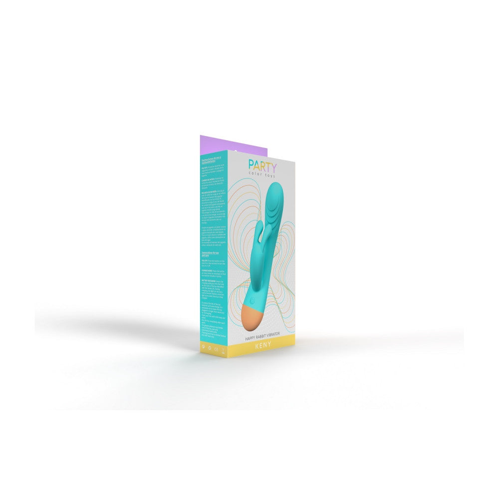 Keny Blue Silicone Rechargeable Rabbit Vibrator