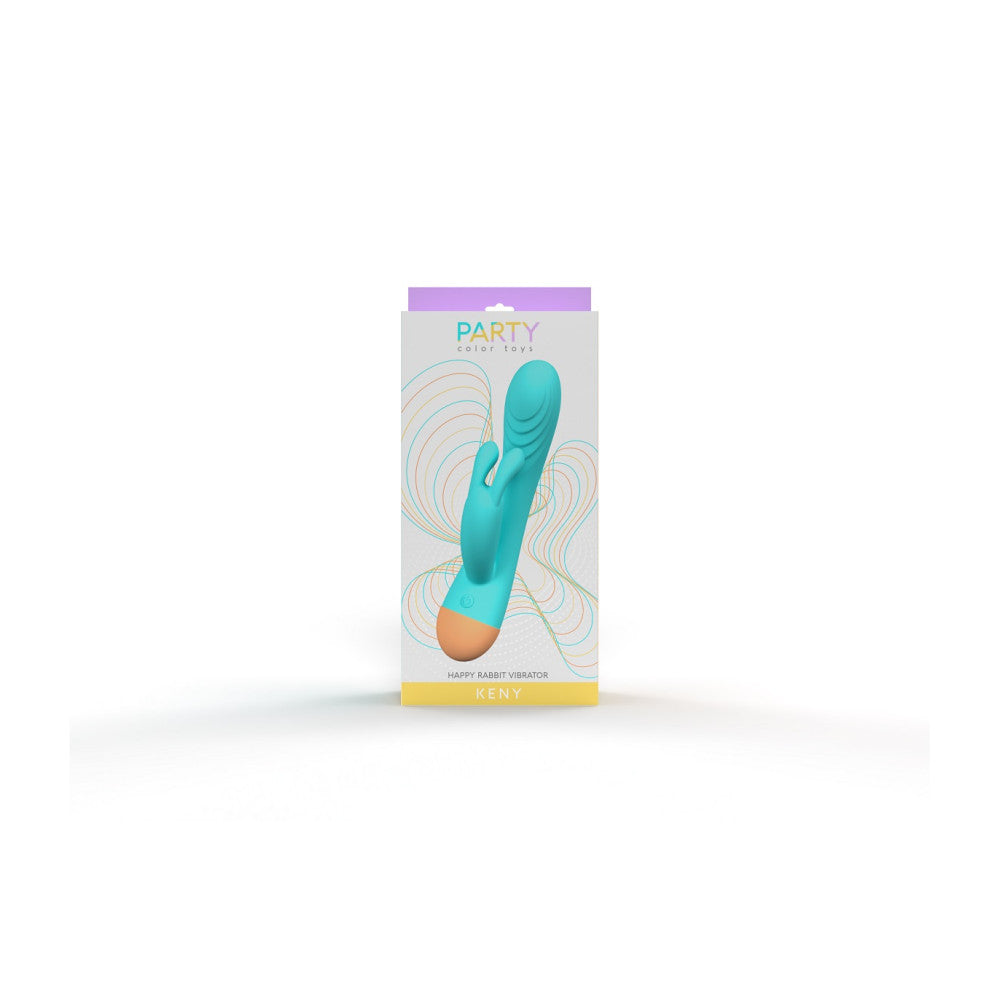 Keny Blue Silicone Rechargeable Rabbit Vibrator