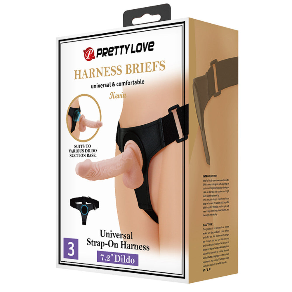 Kevin Strap-on with Vacuum Attachment & Realistic Dildo