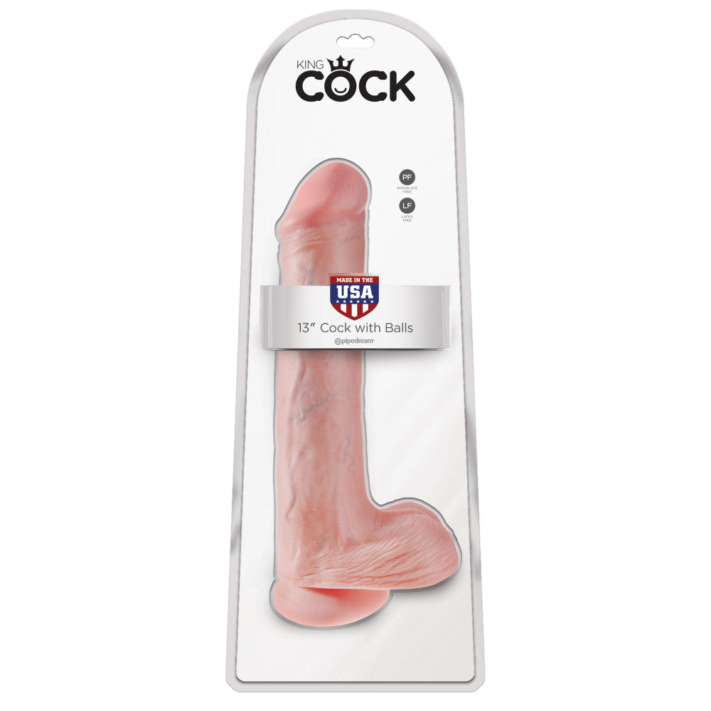 King 13'' Extra Large Realistic Testicle Dildo