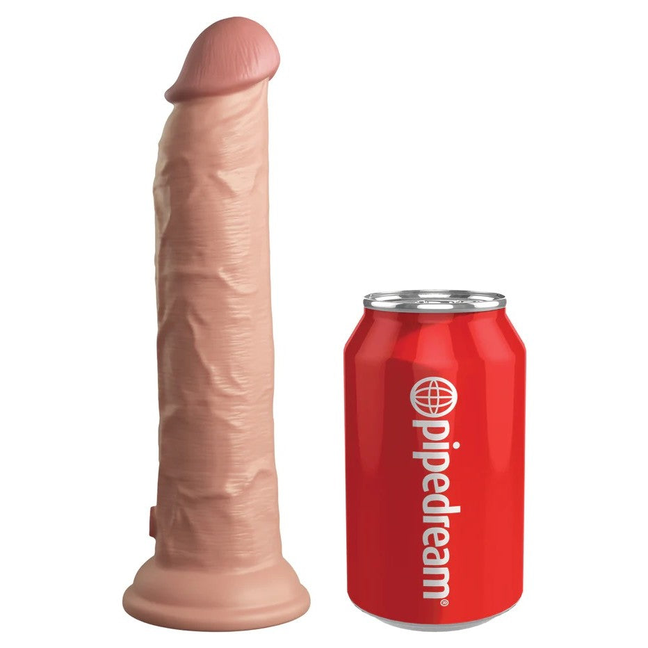 King Cock Elite 9" Double Layer Silicone Vibrating Dildo