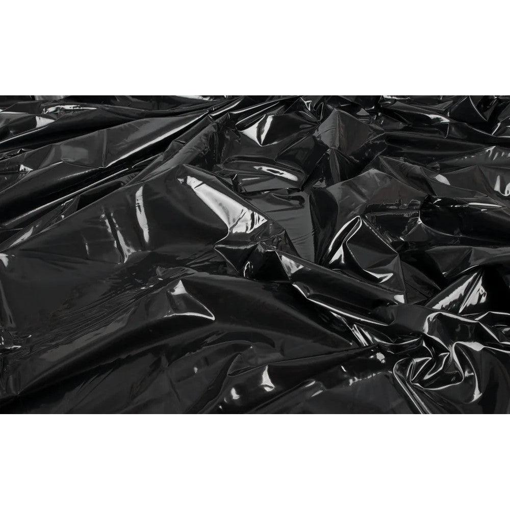 Lack Vinyl Sex Bed Linen Black