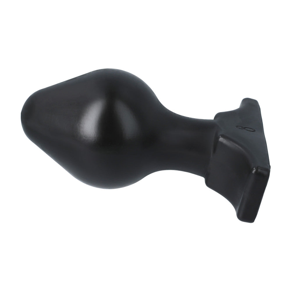 Large Butt Plug All Black 7.5 cm.
