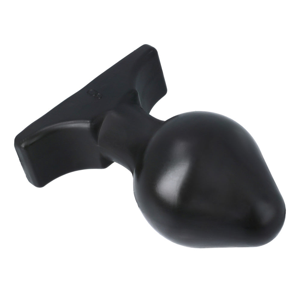Large Butt Plug All Black 7.5 cm.