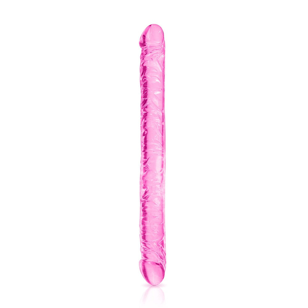 Large Double Ended Jelly Dildo Pure Jelly Pink 44 cm.