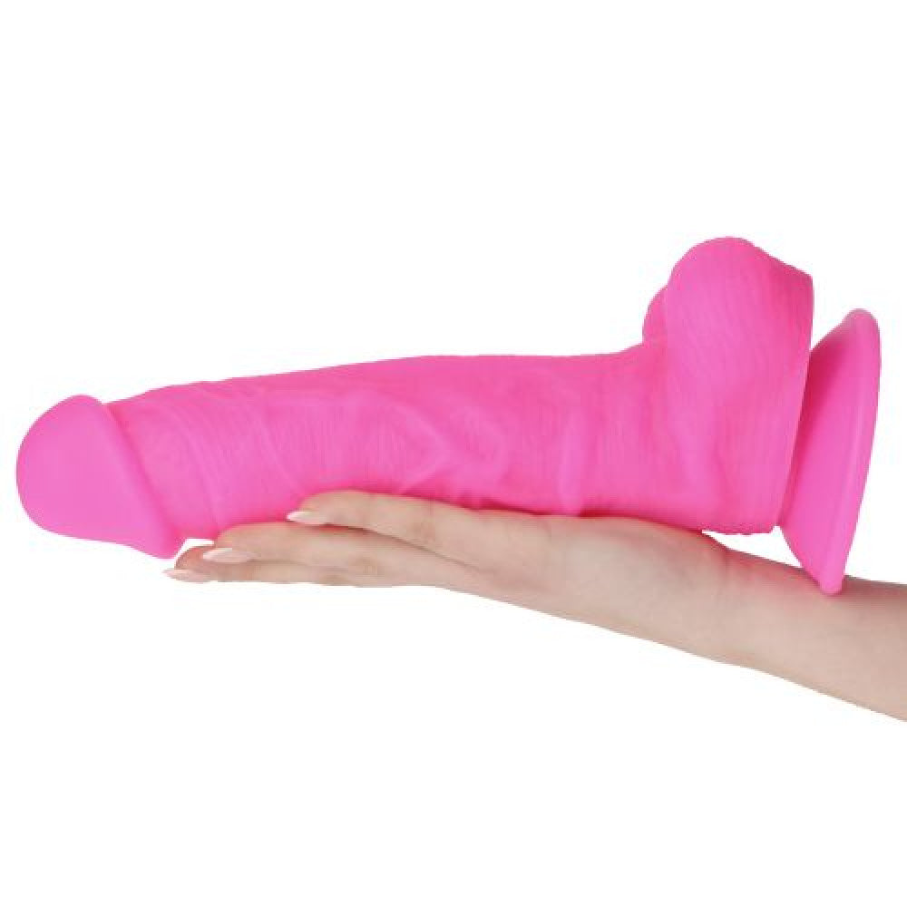 Large Flexible Dildo Silicone Big Arm Pink