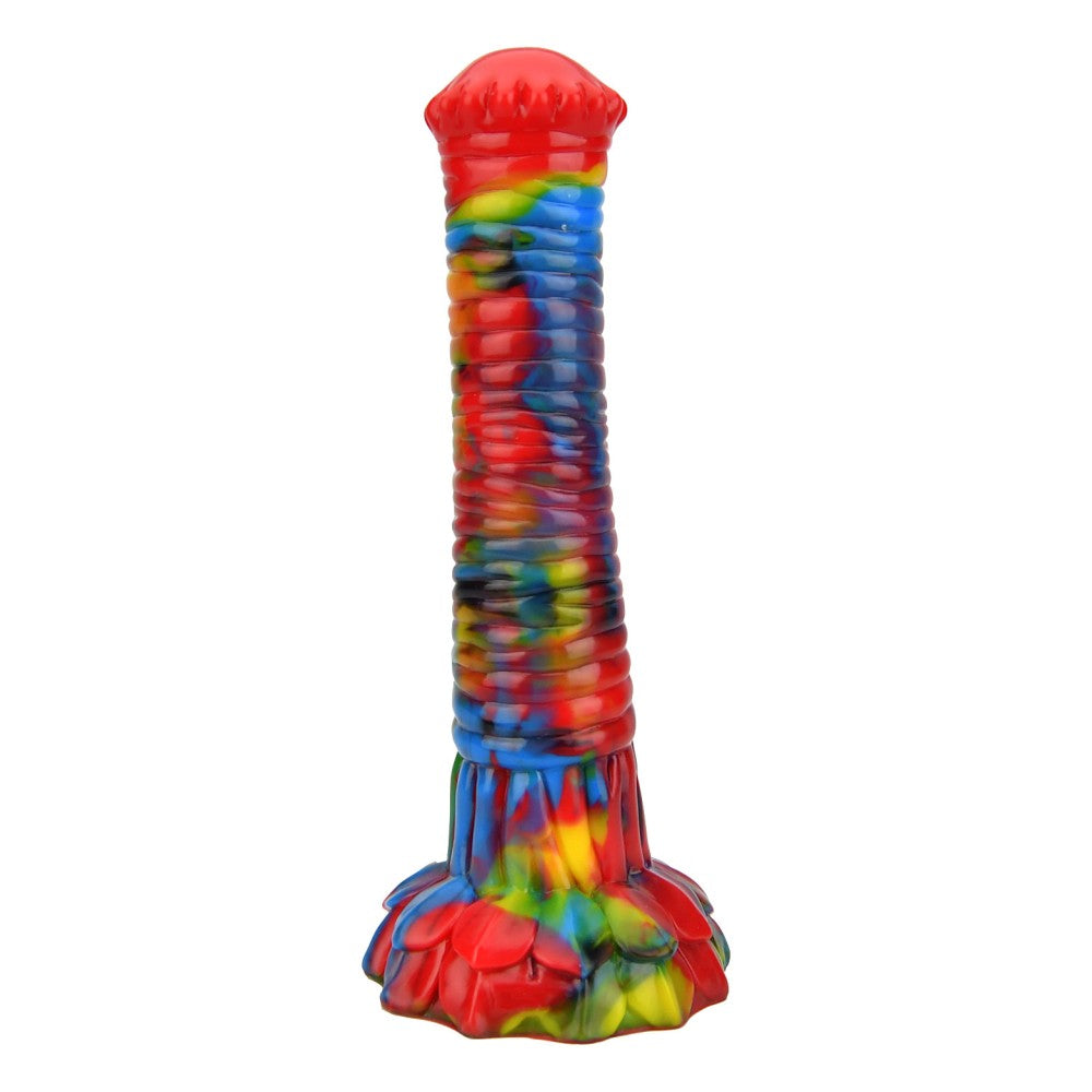 Large Lore Pegasus silicone horse dildo multicolour