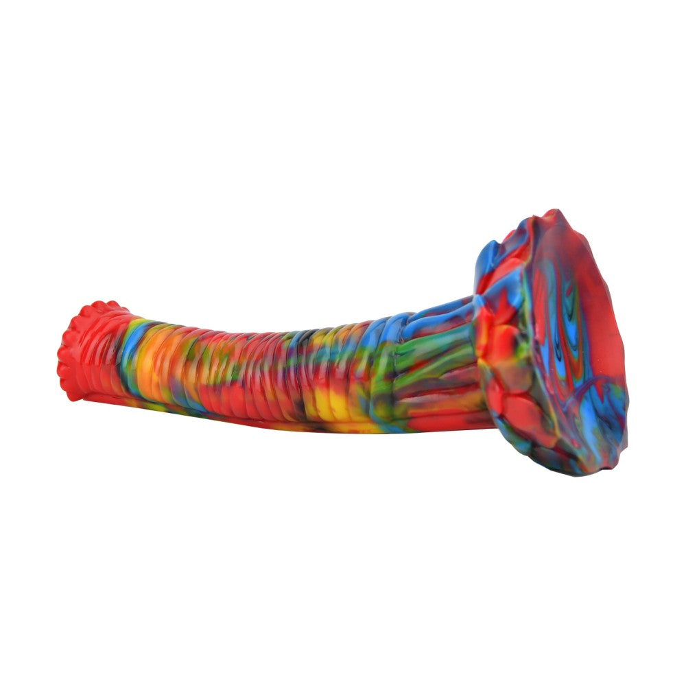 Large Lore Pegasus silicone horse dildo multicolour