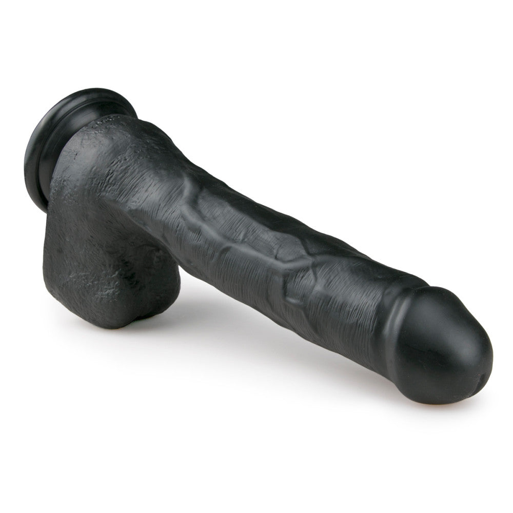 Large Realistic Dildo with Vacuum Base 29.5 cm Black