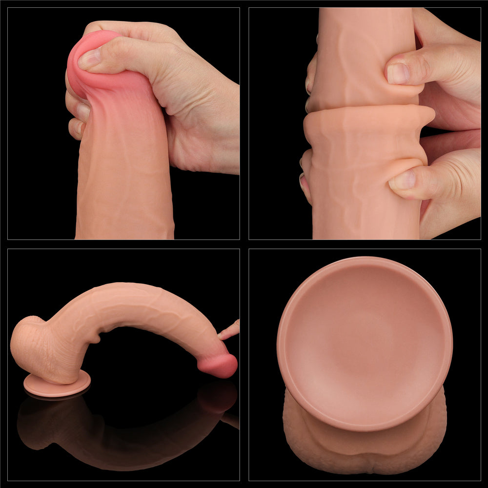 Large Realistic Double Layer Sliding-Skin Dong 13.5''