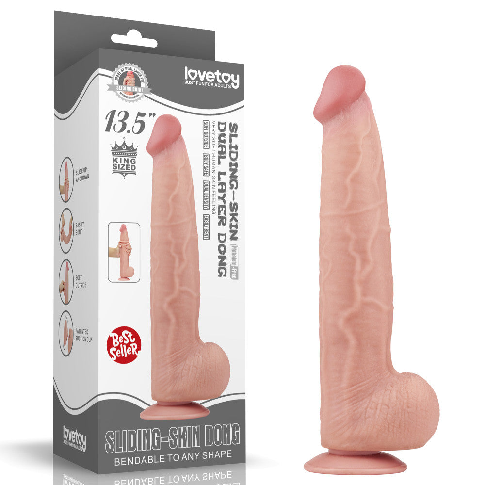 Large Realistic Double Layer Sliding-Skin Dong 13.5''