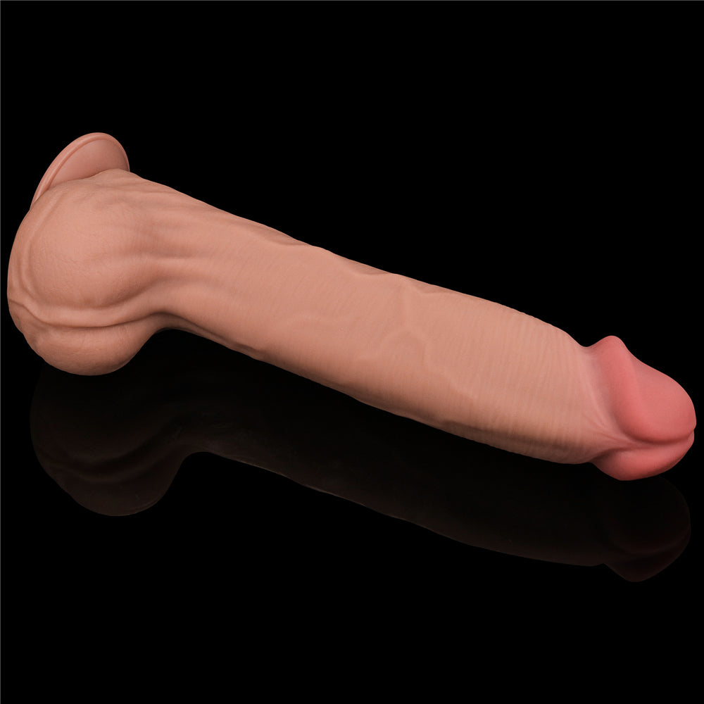 Large Realistic Double Layer Sliding-Skin Dong 14"