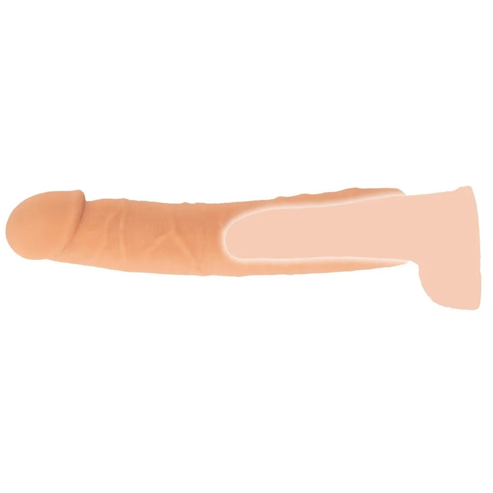 Large Realistic Penis Extender Nature Skin +7 cm.