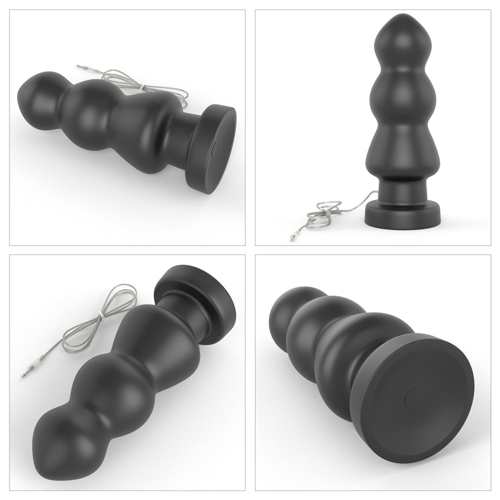 Large Vibrating Butt Plug Anal Rigger 7.8"