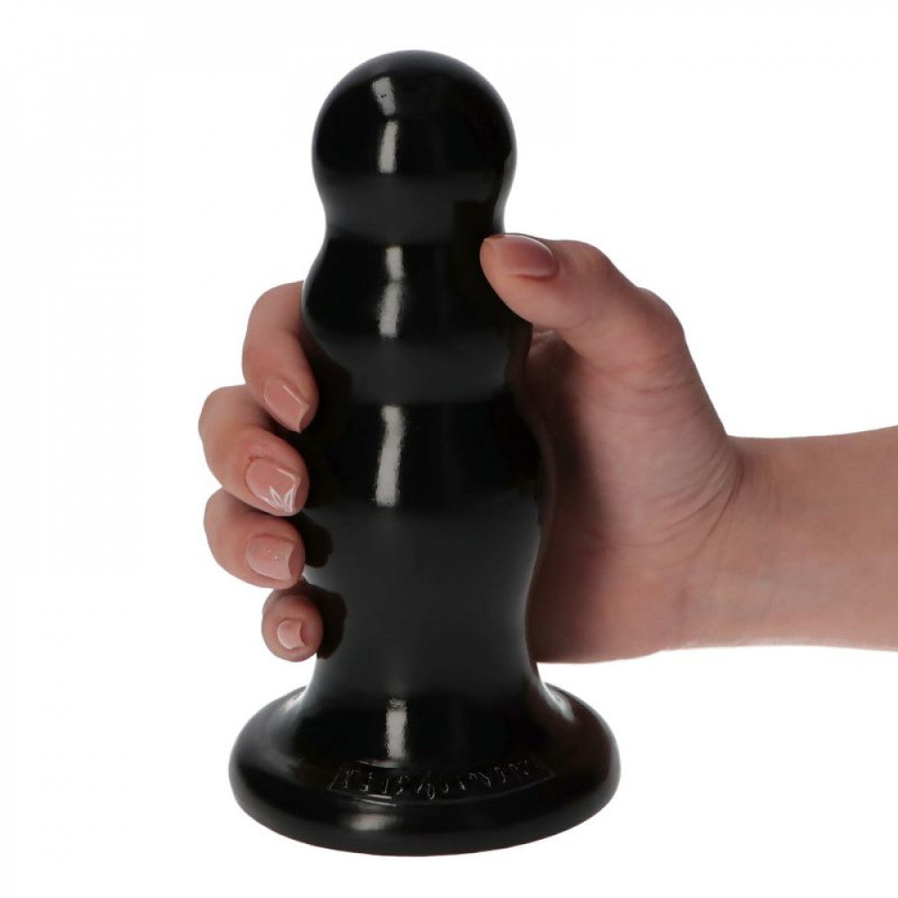 Large anal dilator with vacuum base Olmo black