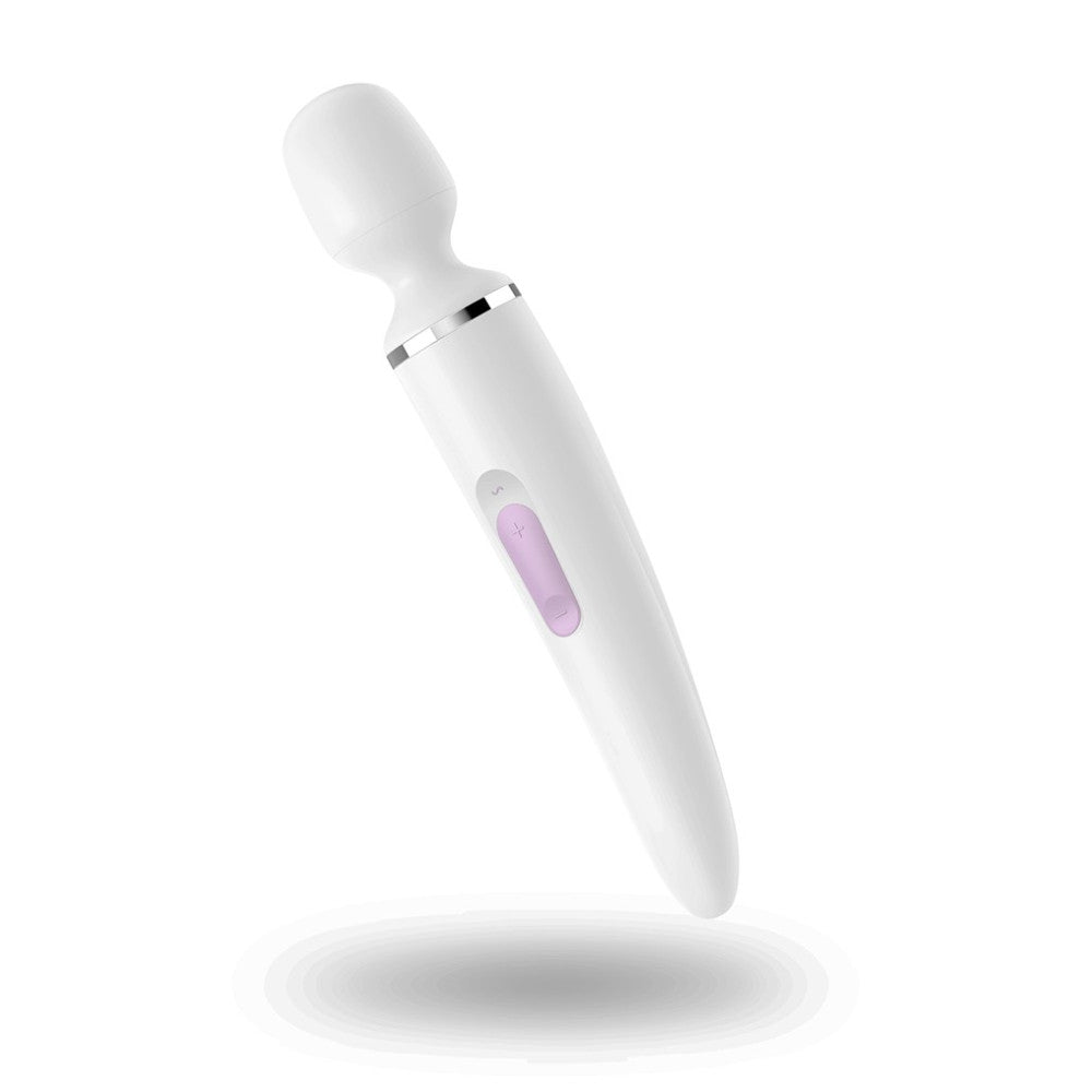 Large powerful rechargeable silicone massager Satisfyer Wand-er white