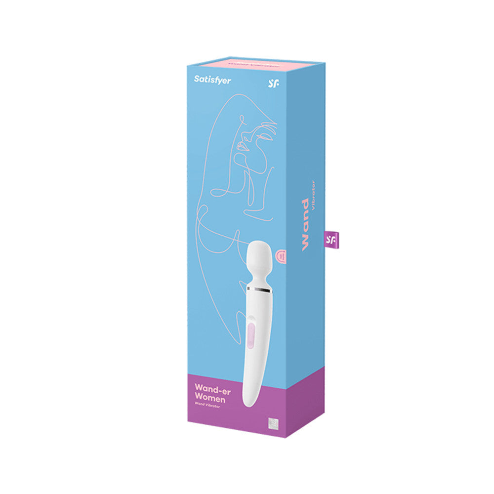 Large powerful rechargeable silicone massager Satisfyer Wand-er white