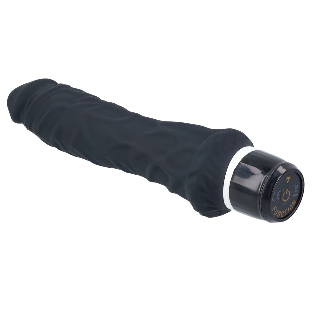 Large realistic silicone Classic black vibrator
