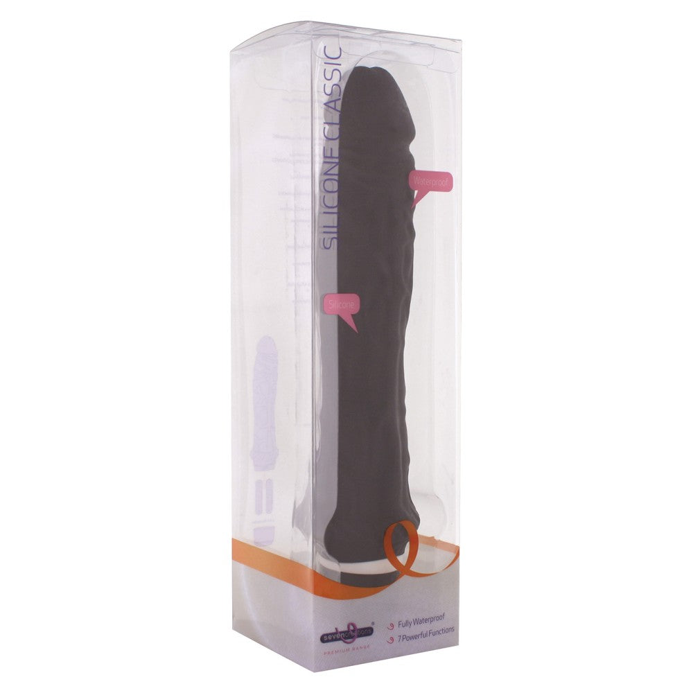 Large realistic silicone Classic black vibrator