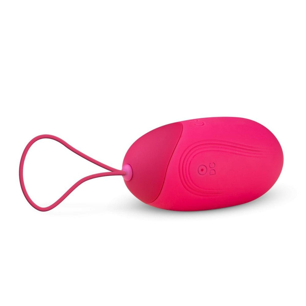 Large rechargeable vibrating silicone egg Big Egg XL pink