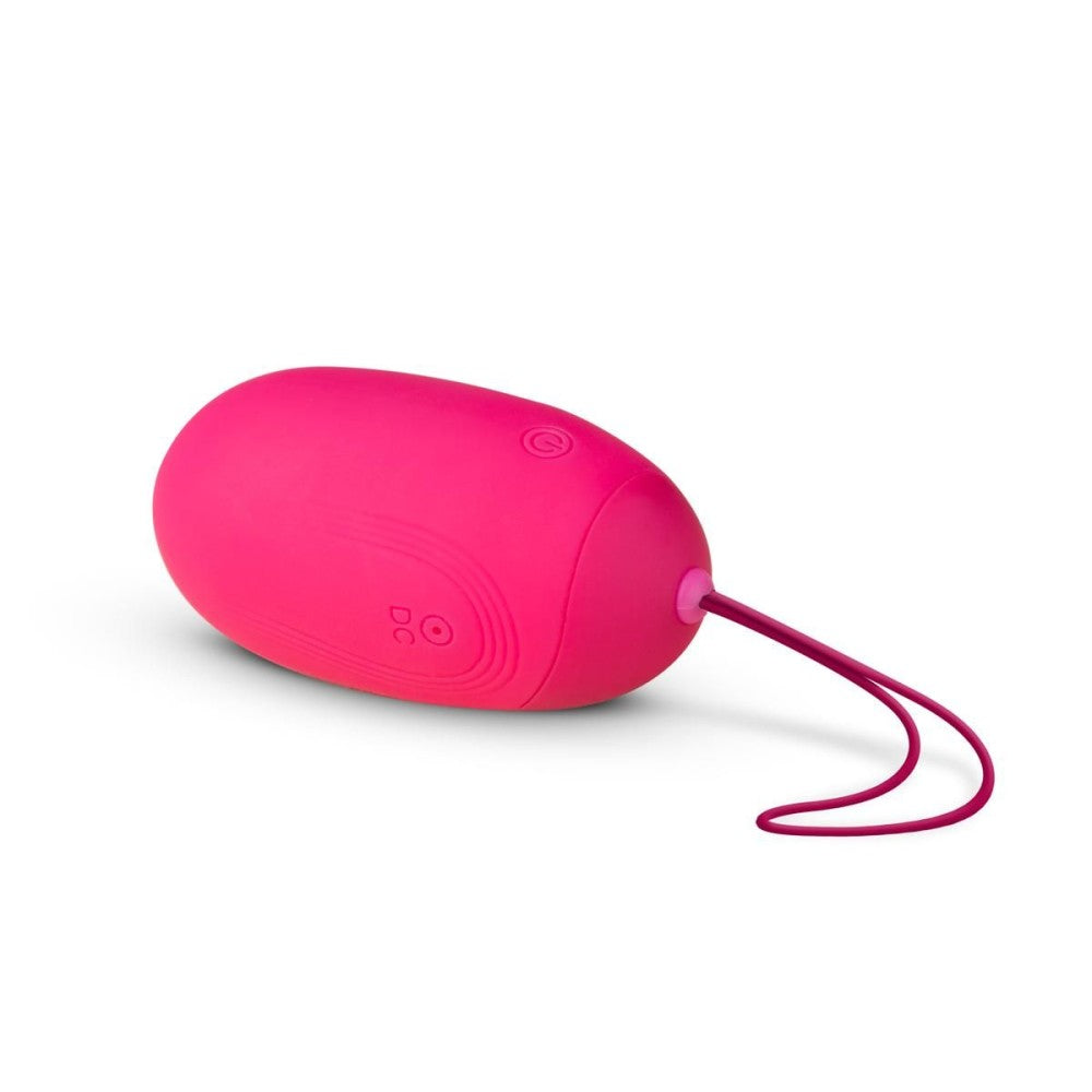 Large rechargeable vibrating silicone egg Big Egg XL pink