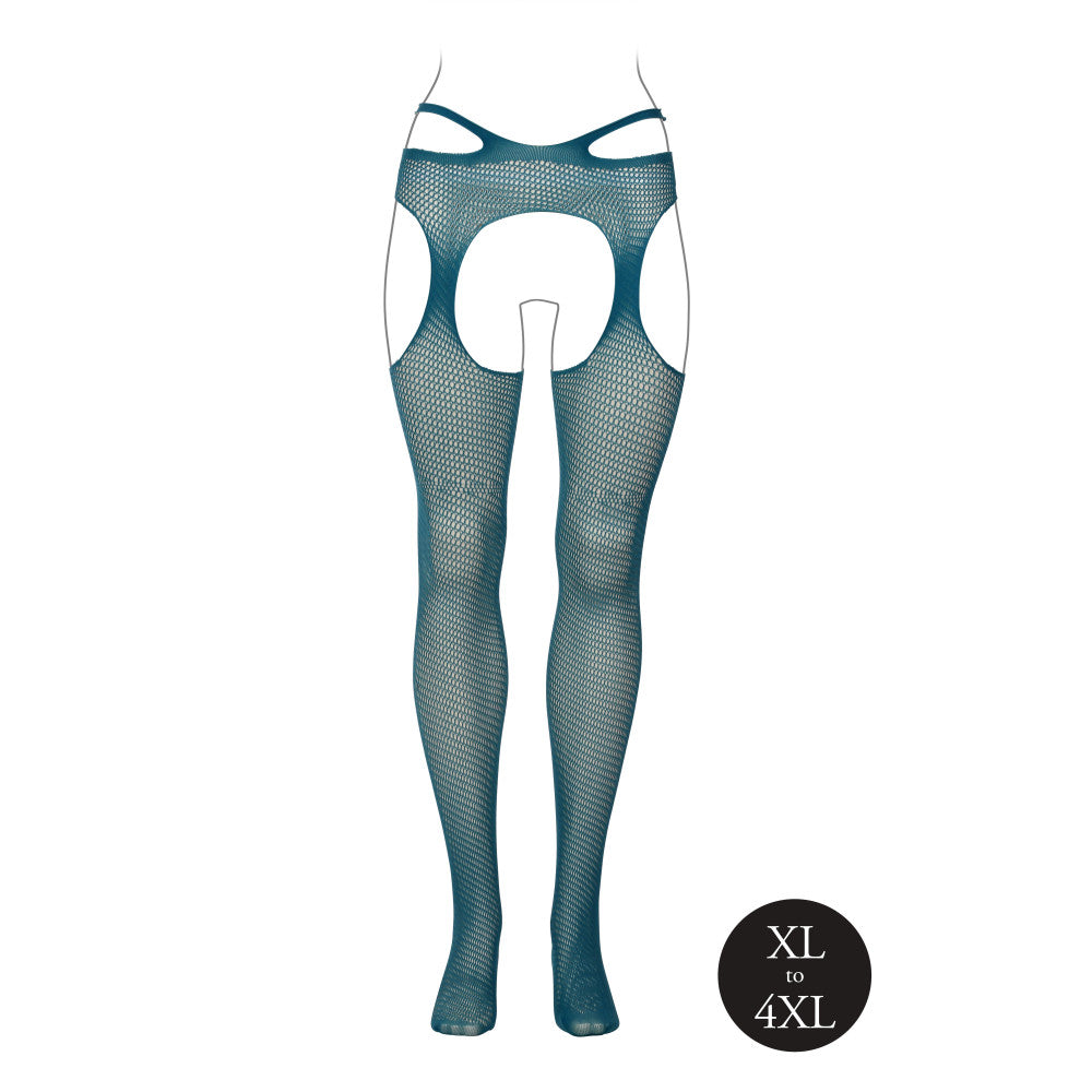 Le Desir erotic fishnet tights blue