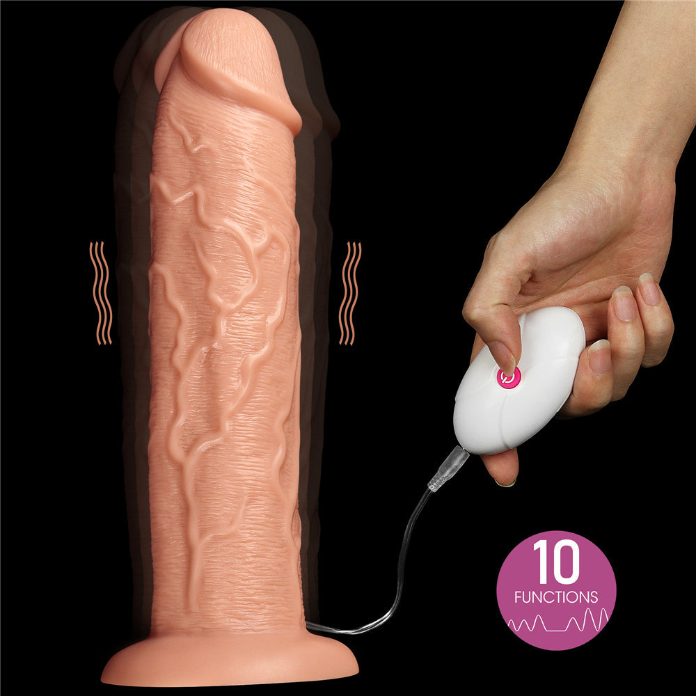 Legendary King-Sized 11'' Large Vibrating Realistic Dildo