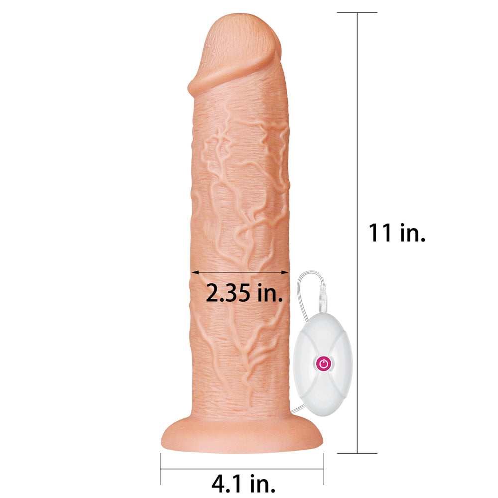 Legendary King-Sized 11'' Large Vibrating Realistic Dildo