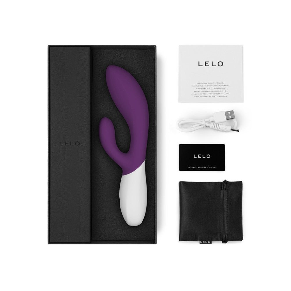 Lelo Ina Wave 2 Rabbit Vibrator with Come Here Movement Purple