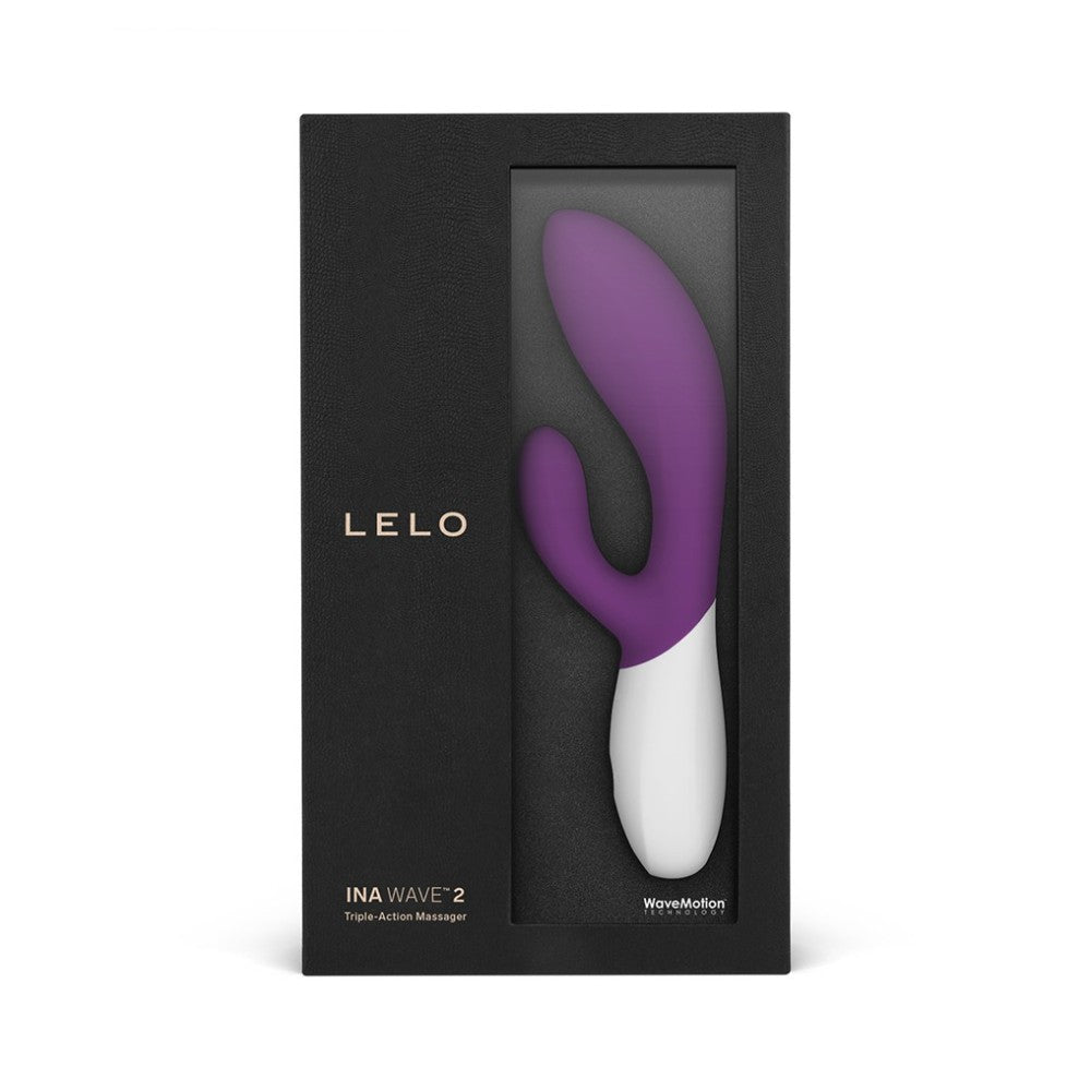 Lelo Ina Wave 2 Rabbit Vibrator with Come Here Movement Purple