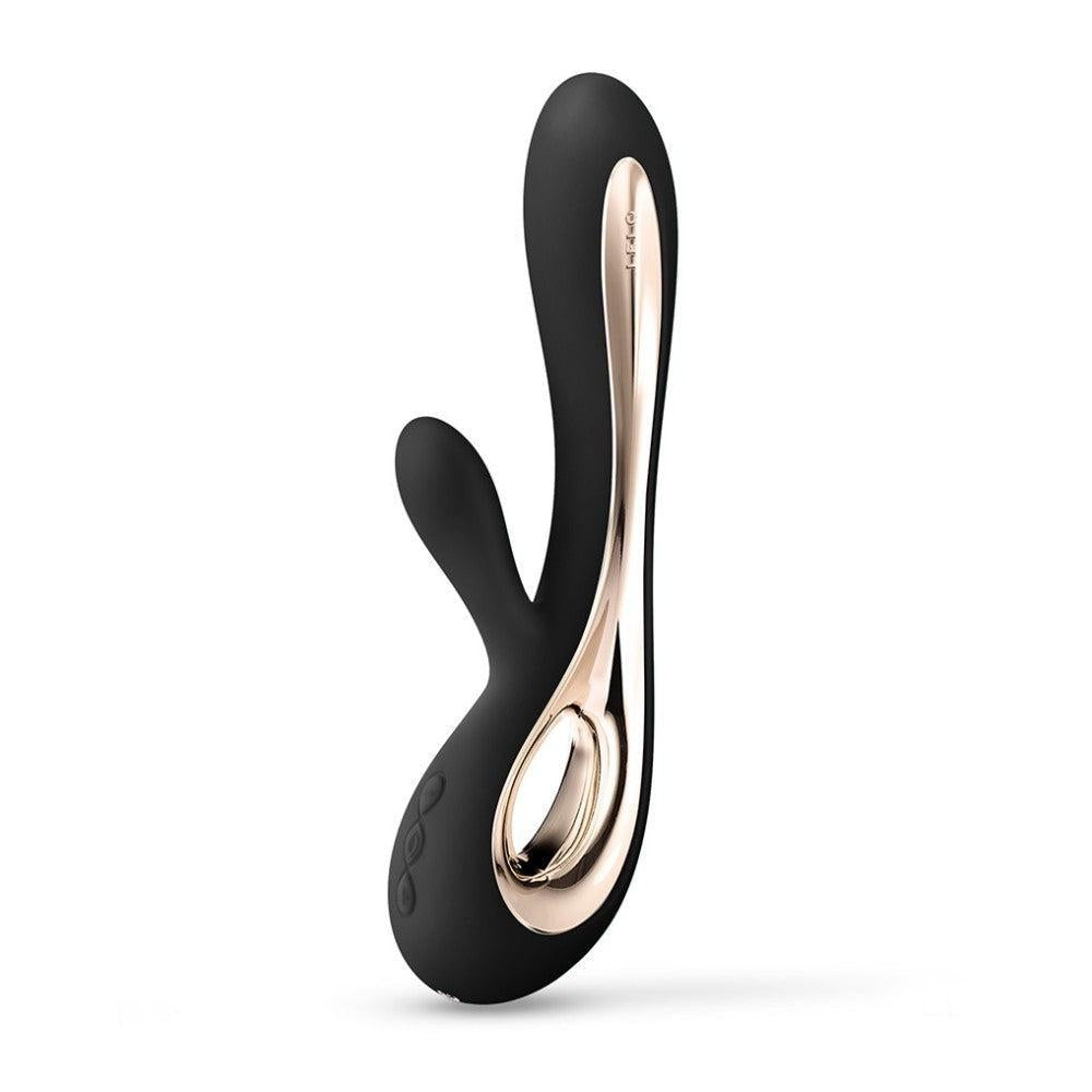 Lelo Soraya 2 Luxury Silicone Rechargeable G-spot Rabbit Vibrator Black