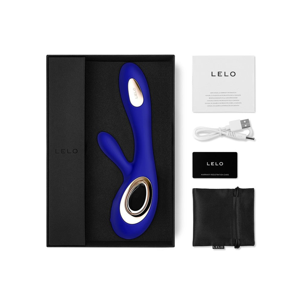 Lelo Soraya Wave Luxury G-spot Rabbit Vibrator with Come Here Motion Blue