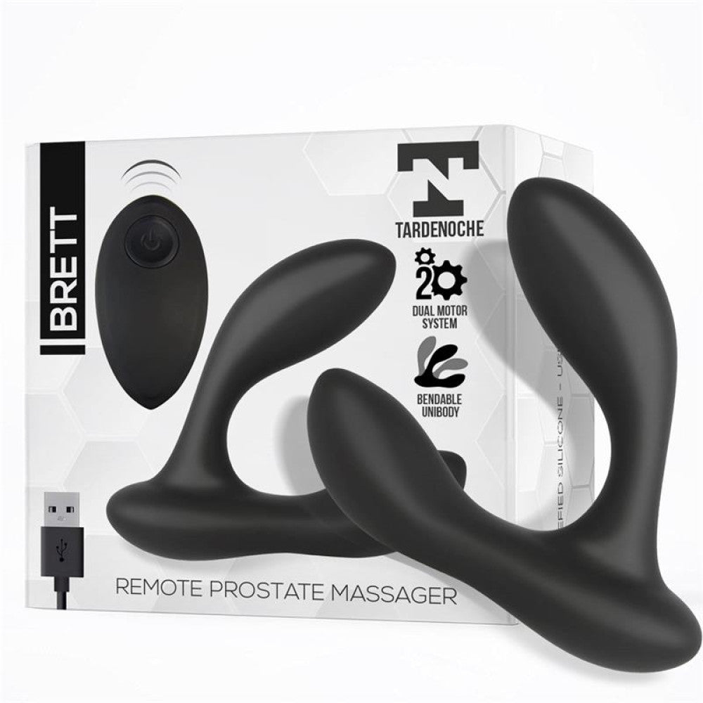 Liquid Silicone Vibrating Prostate Stimulator & Remote