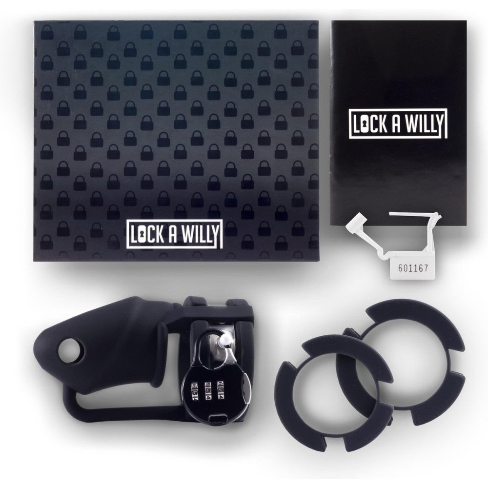 Lock-A-Willy Silicone Chastity Cock Cage