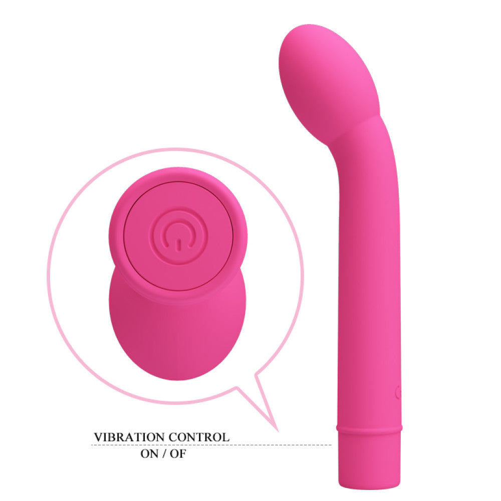 Logan Silicone G-spot Vibrator Pink