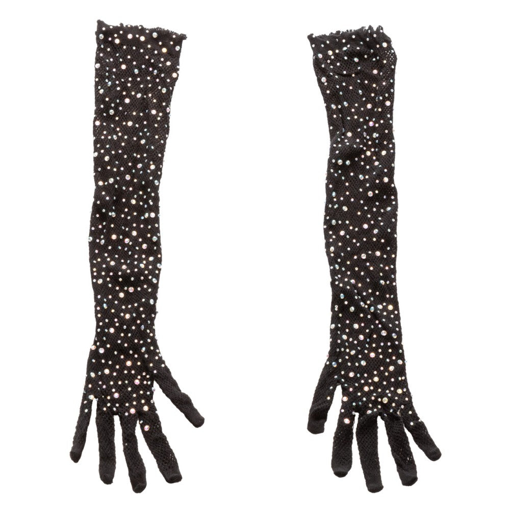 Long Mesh Gloves with Radiance Crystals